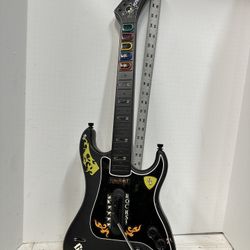 Kramer Striker PS2 Wireless Guitar Hero Controller Black W/ Strap NO DONGLE #P