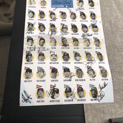 Rays Fan Fest 2016 Alumni Signed Poster