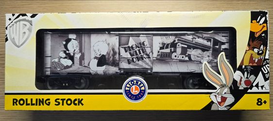 Lionel (contact info removed) WB Looney Tunes Picnic w Porky Pig Boxcar Train O Gauge USA Made