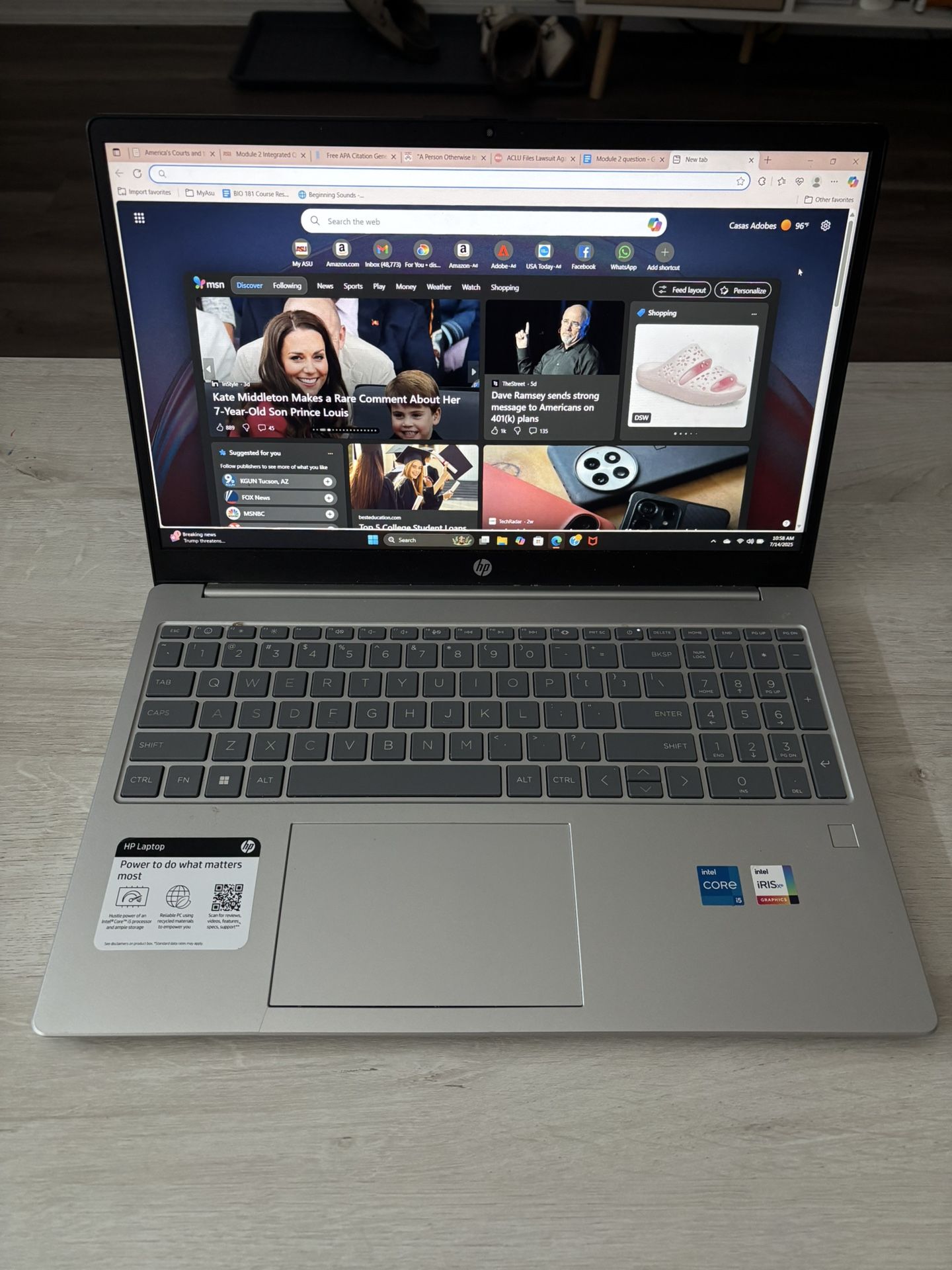 HP laptop 15inch