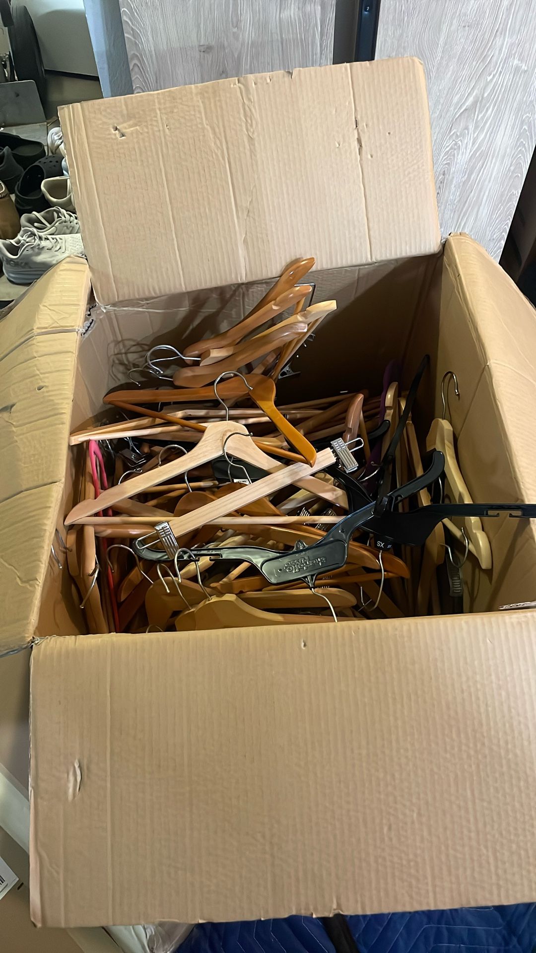 huge box of hangers