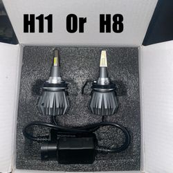 H11 Or H8 Led Headlight Bulbs 6000k 
