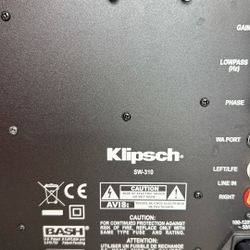 Klipsch SW-310 Powered Subwoofer – Great Bass, Fully Working