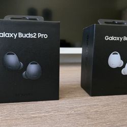 [New Unopened] Samsung Galaxy Buds2 Pro Earbuds - Granite/Black & White