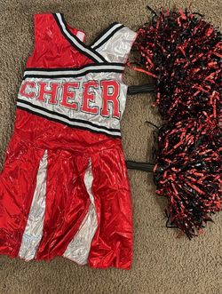 Girls cheerleading costume