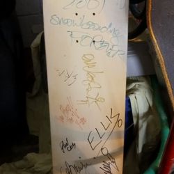 Autographed Skateboard Deck