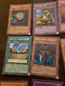 Yu-gi-oh, rare cards, ojama king, one for one, cyber jar, master of oz,  dark calling for Sale in Pataskala, OH - OfferUp