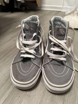 Gray High top Vans Women’s 8 Men’s 6.5