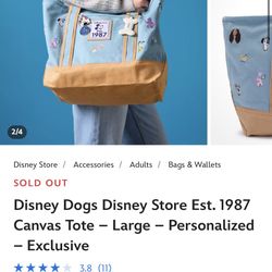 Disney Store Exclusive Large Tote 