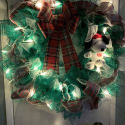 Christmas Wreath Snoopy