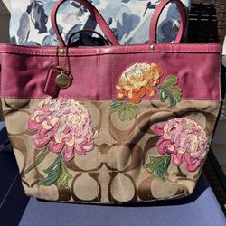 Floral Coach Bag