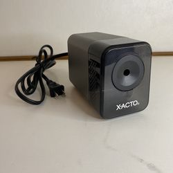 X-ACTO Electric Pencil Sharpener Model No. 18xx BLACK **TESTED & WORKING**