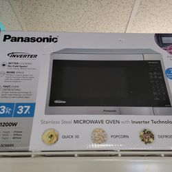 Panasonic 1.3 Cu Ft Stainless Steel Counter Top Microwave Oven, $89