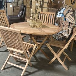 Teak Outdoor 5 Pieces