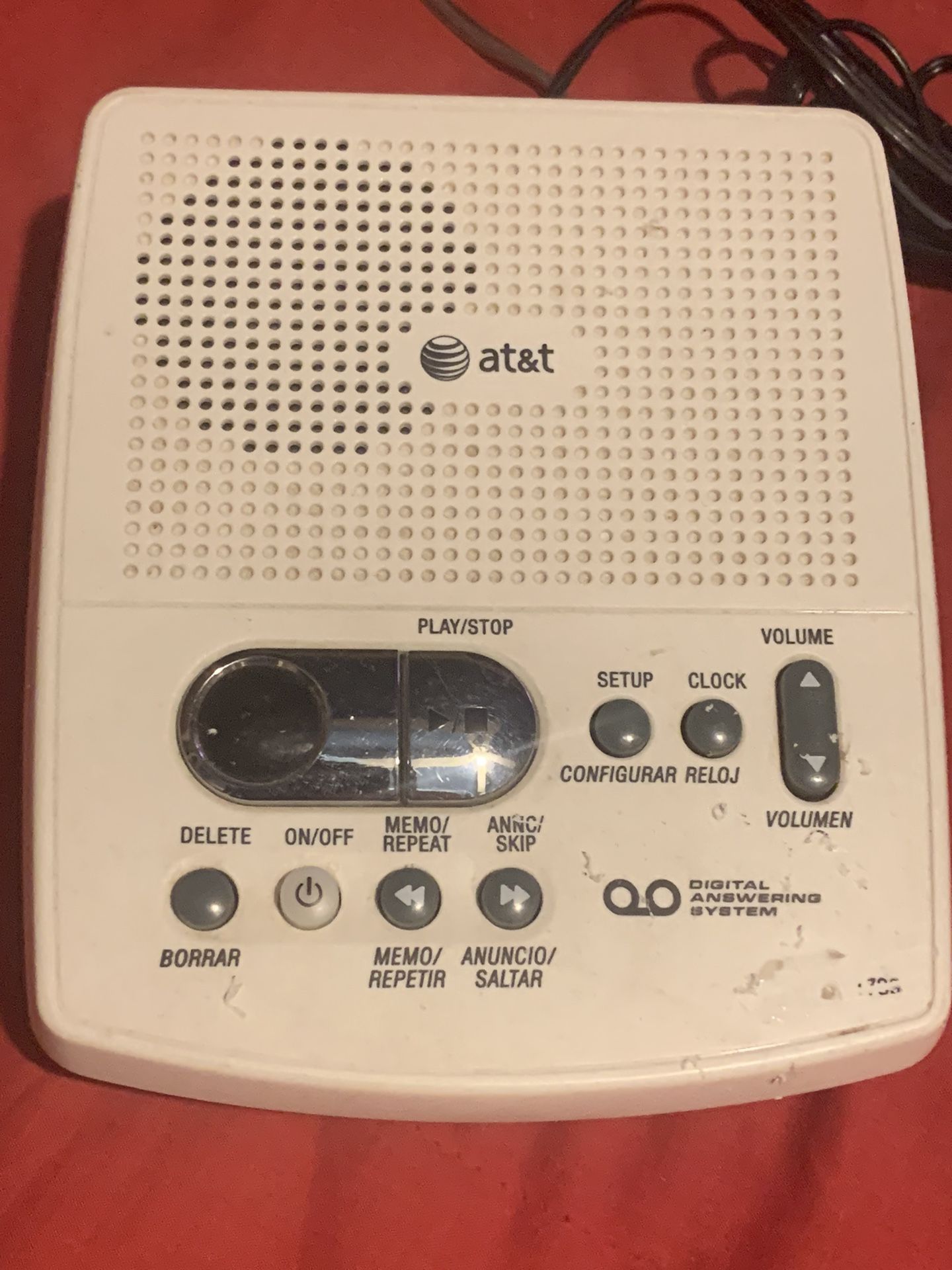 AT&T Answering Machine W/ Owner’s Manual