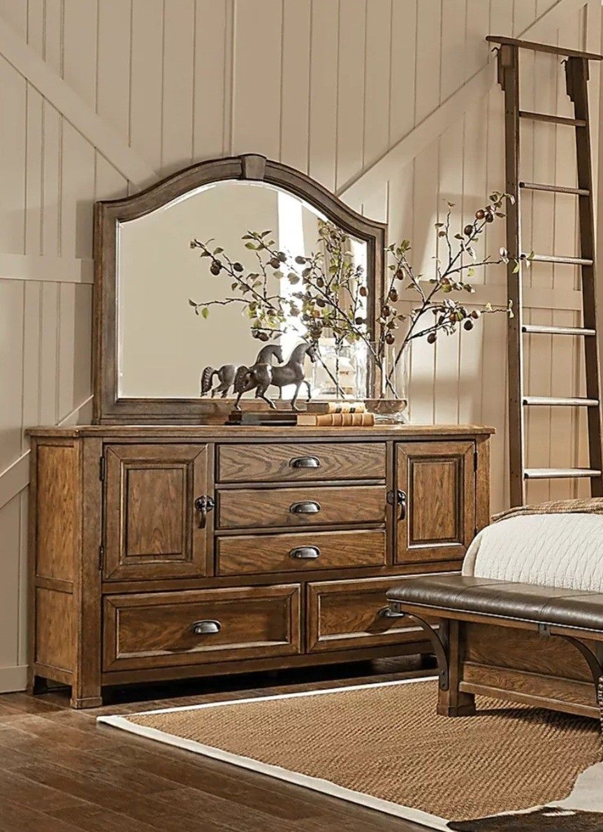 Vintage Pulaski Eric Church Highway To Home Heartland Falls Collection Dresser With Mirror