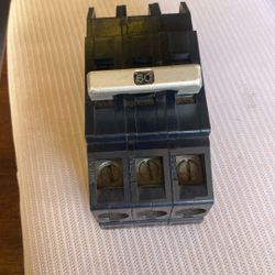60A 230VAC  3pole Sylvania Circuit  Breaker Replacement Of  Zinsco Circuit Breaker 