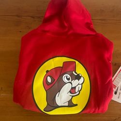 Buccees Red Logo Dog Hoodie