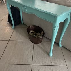 Wood Console Table