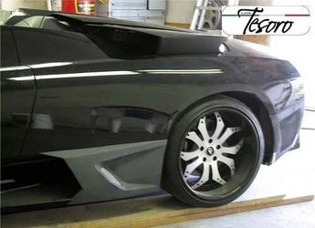 Side Pods W / Mesh Grills Set Tesoro Style For Lamborghini Murcielago 2001-2006
