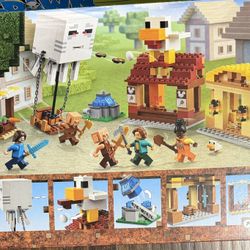 LEGO Minecraft The Ghast Balloon Village Attack