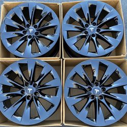20” Tesla Model X factory wheels rims gloss black new