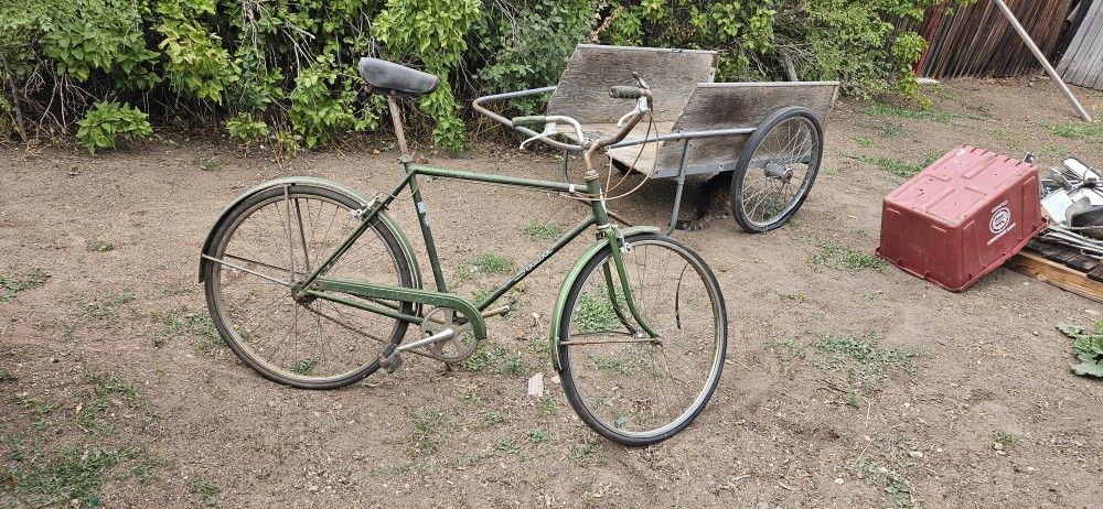 70,s Era Schwinn Bicycle $40 26 ", Oak Coffee Table Needs Refinishing,$60, 2x5x 17" Tall, Diamond Stair Tread 10 Ft X 12" $75. Cash Only !!!