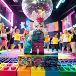 Bunny Dancer 43101 VIDIYO Bandmate LEGO® Minifigure/Accessories ONLY Assembled. This item is the LEGO Bunny Dancer minifigure, part of the VIDIYO Band