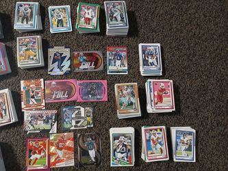 Bundle of football cards