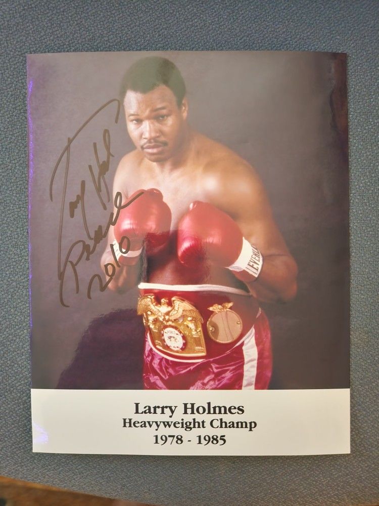 Signed 8×10 Photo Of Larry Holmes