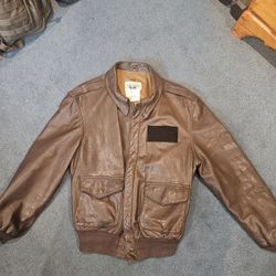  Leather A2-flight jacket.