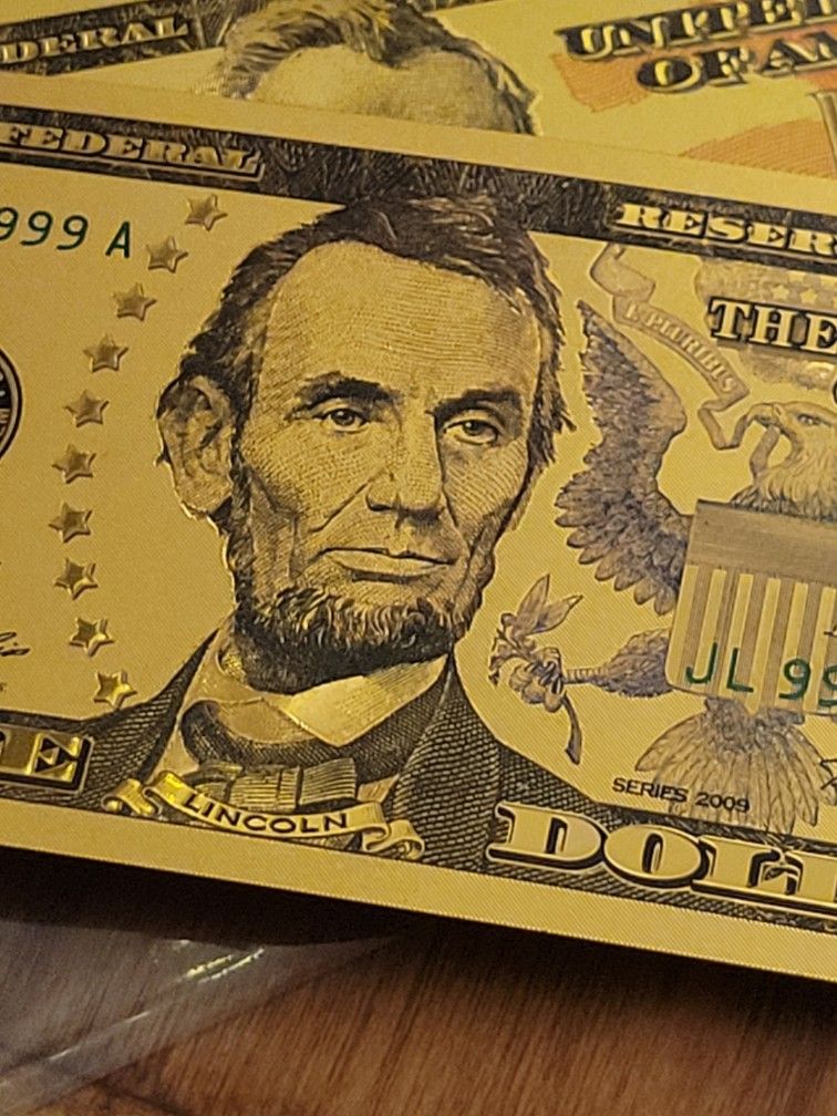 2x [5$ Gold Notes] Real GOLD 