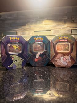 Pokemon TCG - Triple Whammy Collector Sealed Tins x6 (Complete Set)