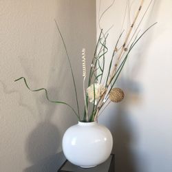 White Decorative Haegar Vase