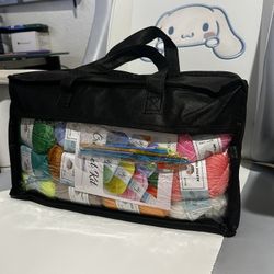 Beginner Crochet Kit With Hooks And 36 Rolls Multicolor Yarn