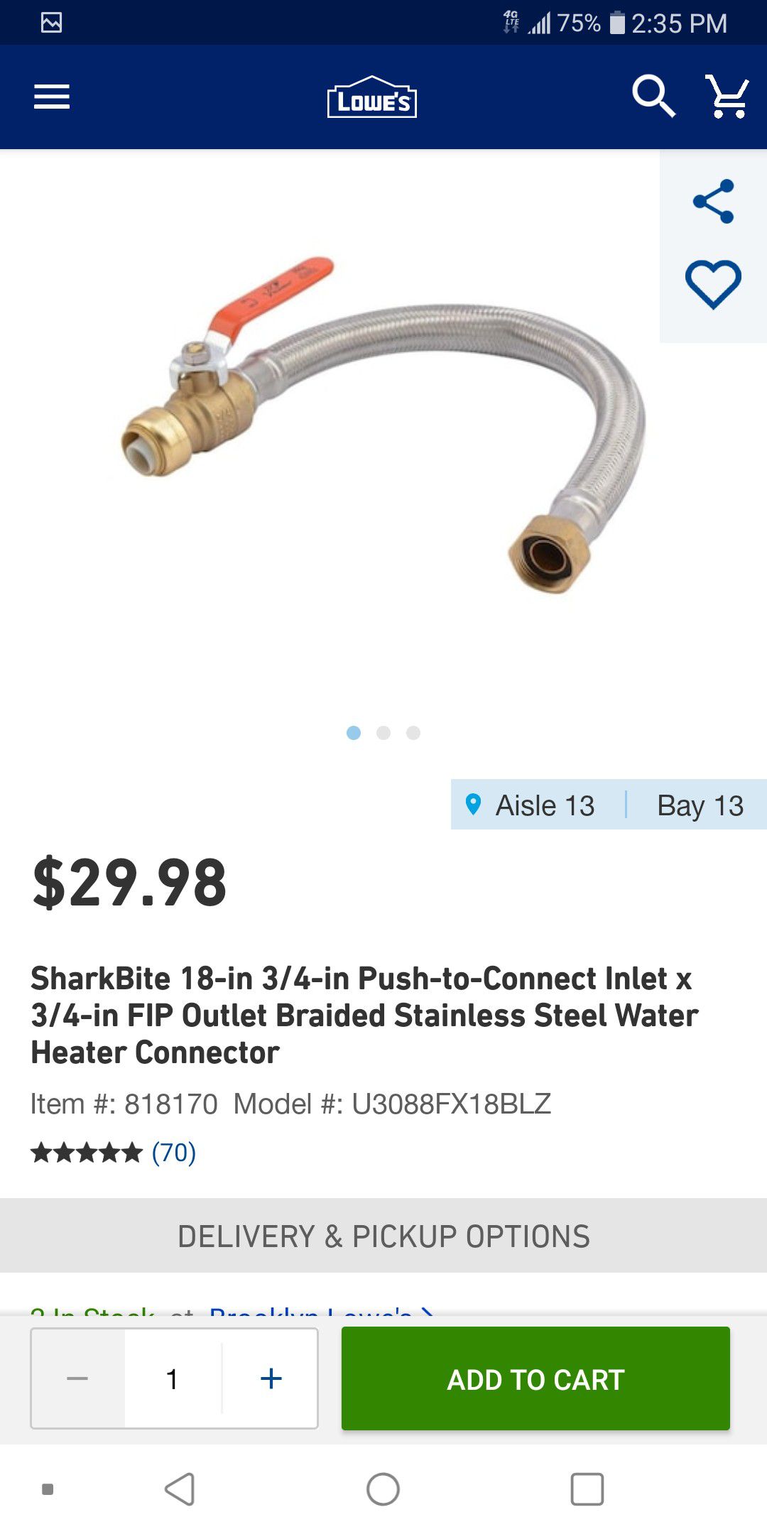 Water heater connect