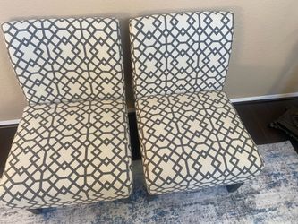 Modern Accent Chairs Geometric Pattern