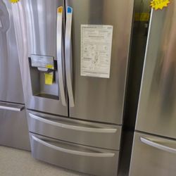 LG STAINLESS STEEL 4 DOOR FRENCH DOOR 28 CB FT OPEN BOX ITEM C4G0D