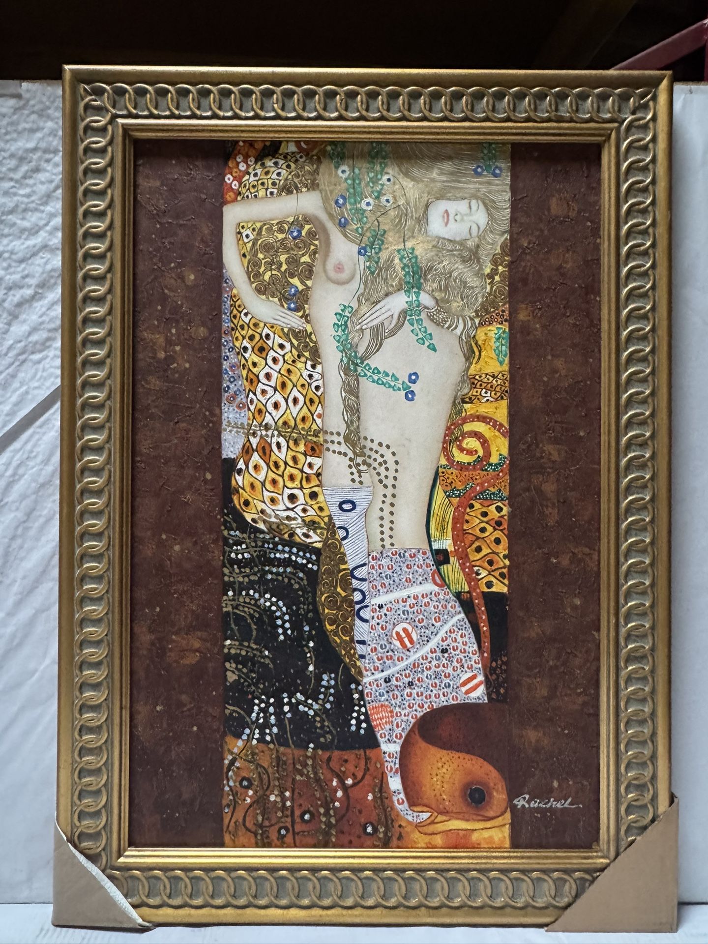 Hand-Painted Oil Painting Wooden Frame 43” x 31”