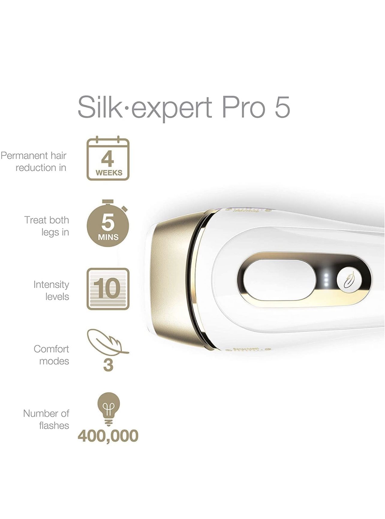 Permanent Hair Reduction - Braun Silk Expert Pro 5