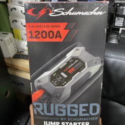 Schumacher SL1(contact info removed) Peak Amp 12V Rugged Lithium Jump Starter and USB Power Pack, New in Box