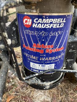 1 HP Campbell Hausfeld Paint sprayer