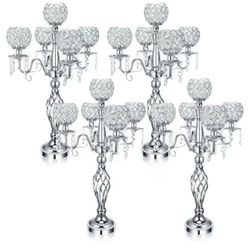 Crystal Candelabras 4Pcs