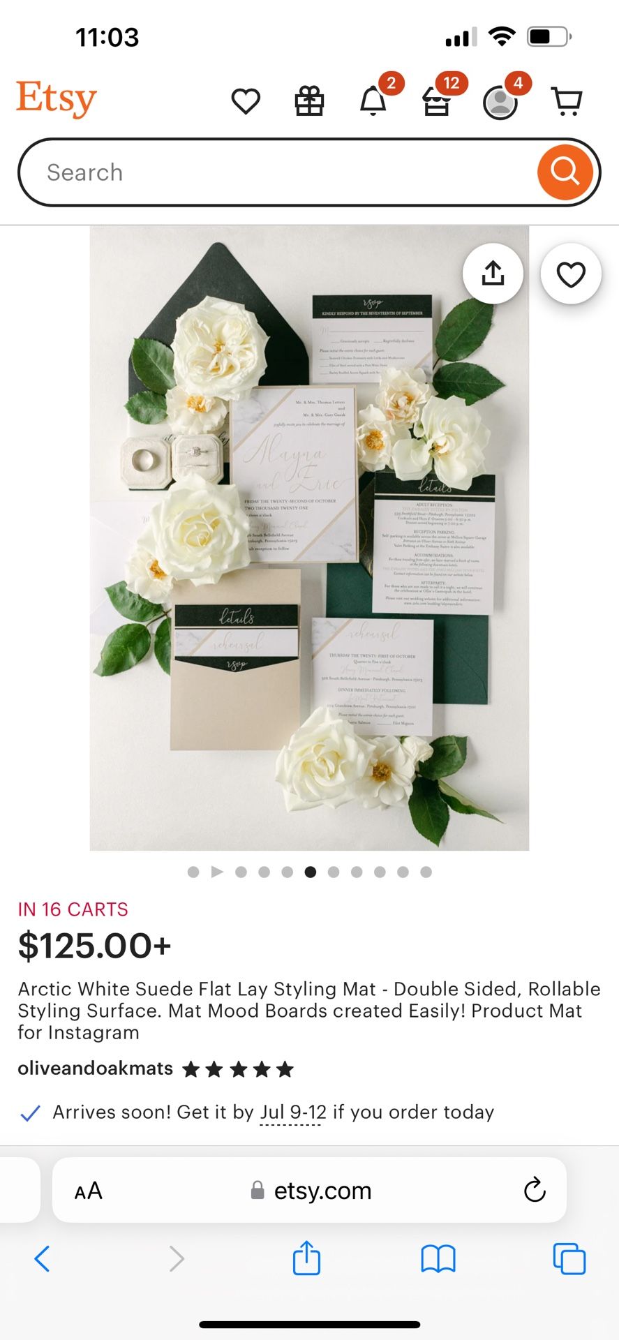 Olive & Oak Styling Mat - Photography