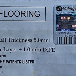 144 Sf RIGID CORE Luxury Vinyl Flooring 