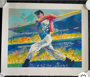 JOE DIMAGGIO & LeRoy Neiman Signed Limited Edition Serigraph