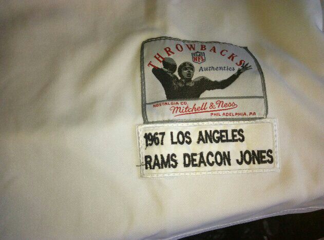 LA Rams Men's Mitchell & Ness 1969 Deacon Jones #75 Jersey White - The  Locker Room of Downey