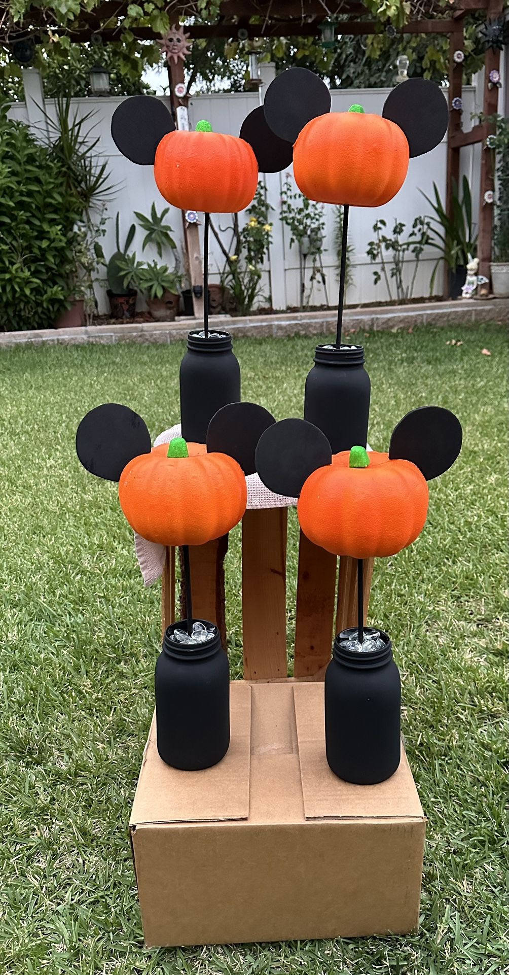 Mickey Pumpkin Centerpiece