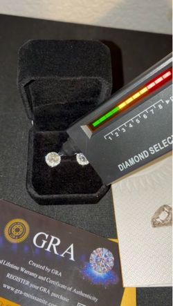 1ct diamond stud earrings 💎