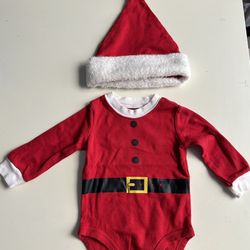 Baby Santa Christmas Onesie - 6 Months